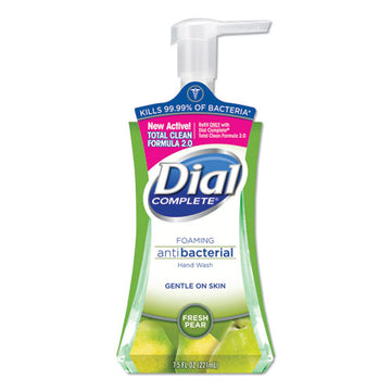 Dial® Antibacterial Foaming Hand Wash, Fresh Pear, 7.5 Oz Pump Bottle, 8-carton freeshipping - TVN Wholesale